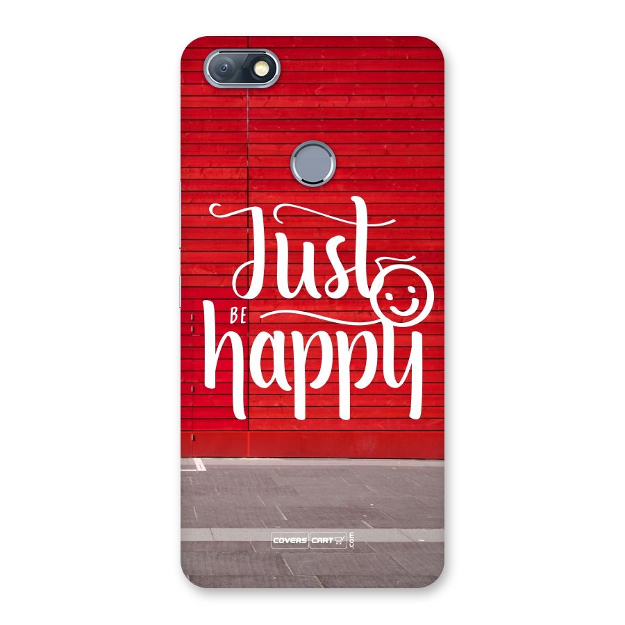 Just Be Happy Back Case for Infinix Note 5