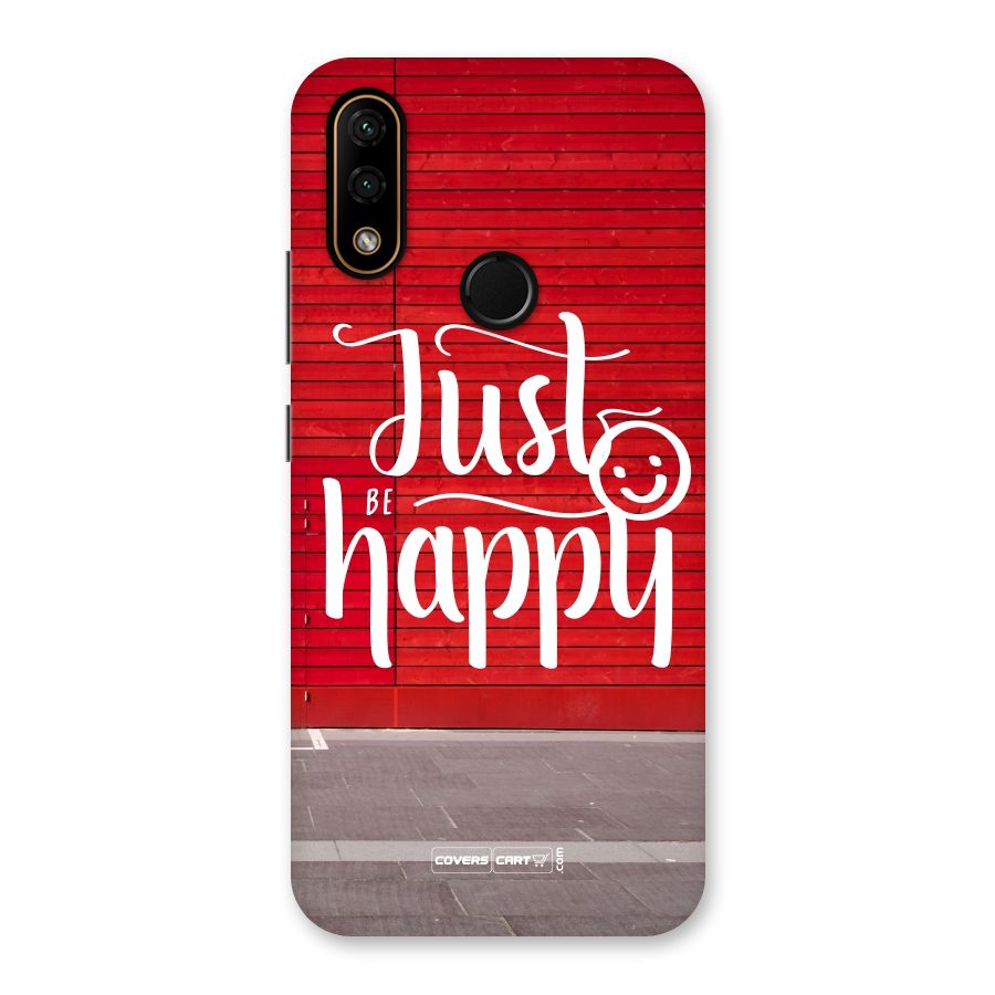 Just Be Happy Back Case for Lenovo A6 Note
