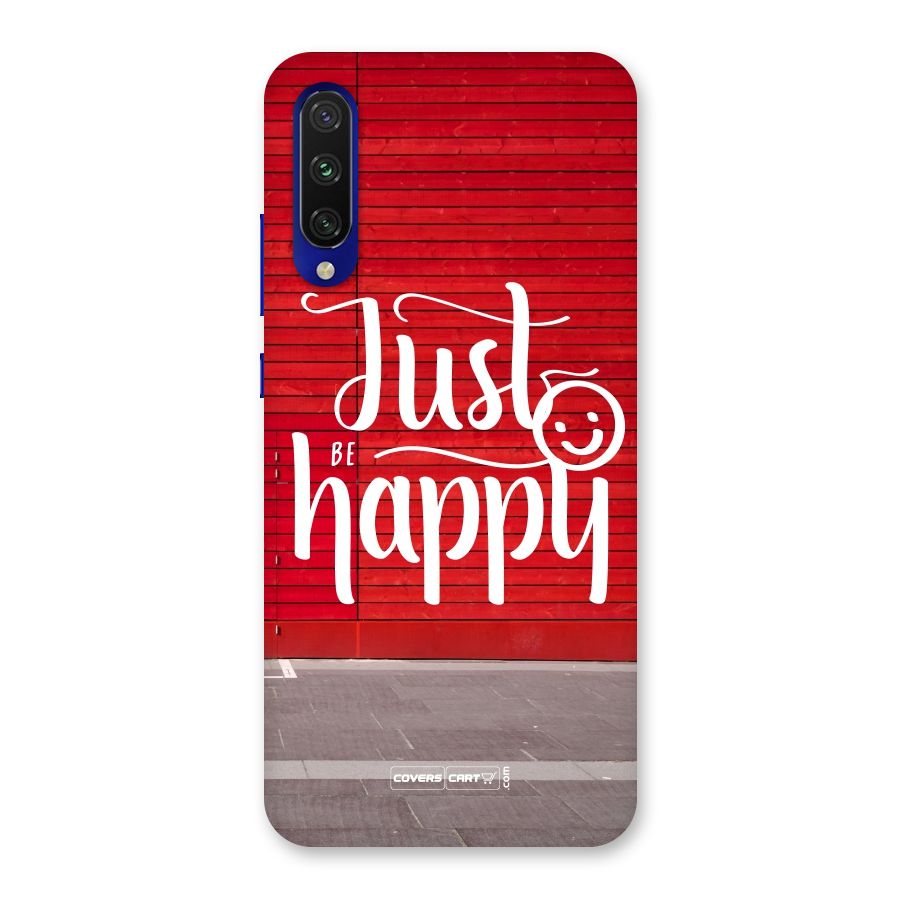 Just Be Happy Back Case for Mi A3