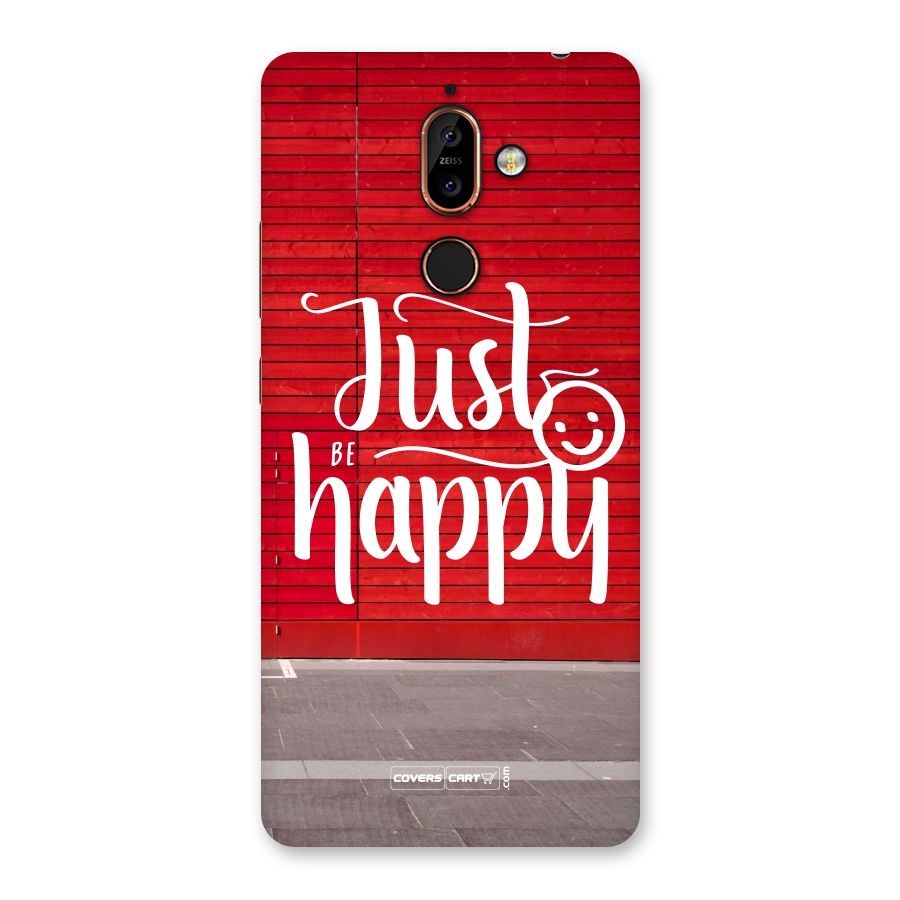 Just Be Happy Back Case for Nokia 7 Plus