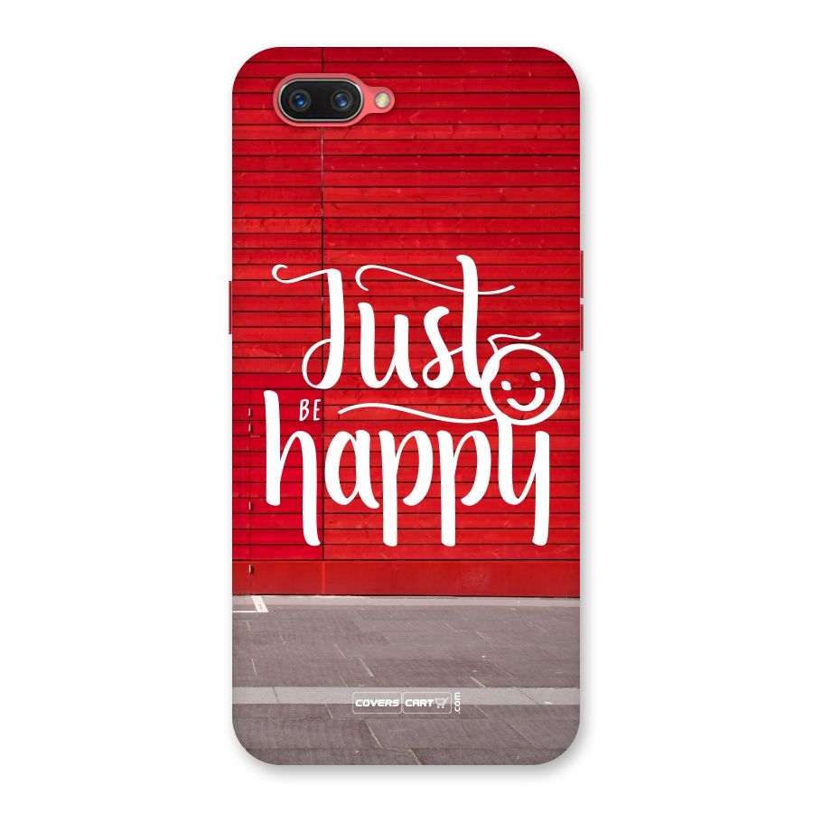 Just Be Happy Back Case for Oppo A3s