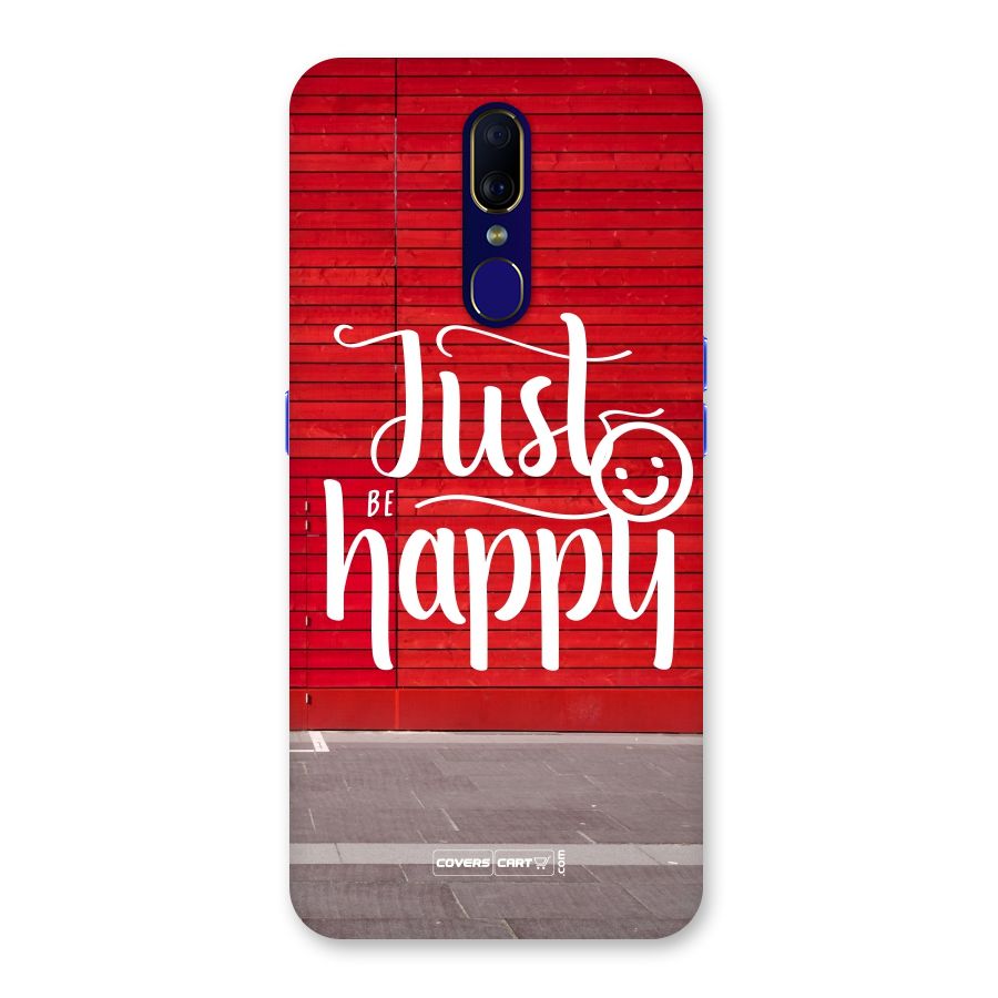 Just Be Happy Back Case for Oppo F11