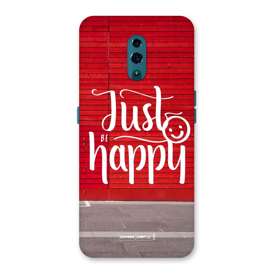 Just Be Happy Back Case for Oppo Reno