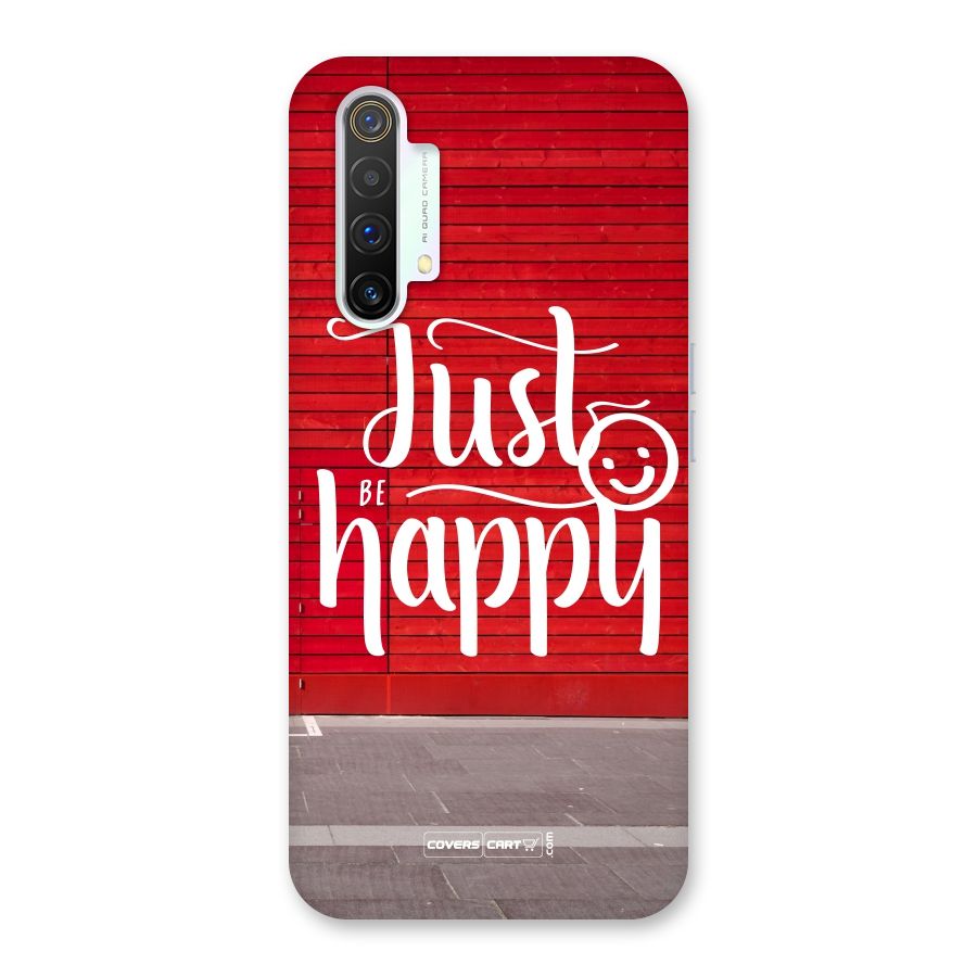 Just Be Happy Back Case for Realme X3