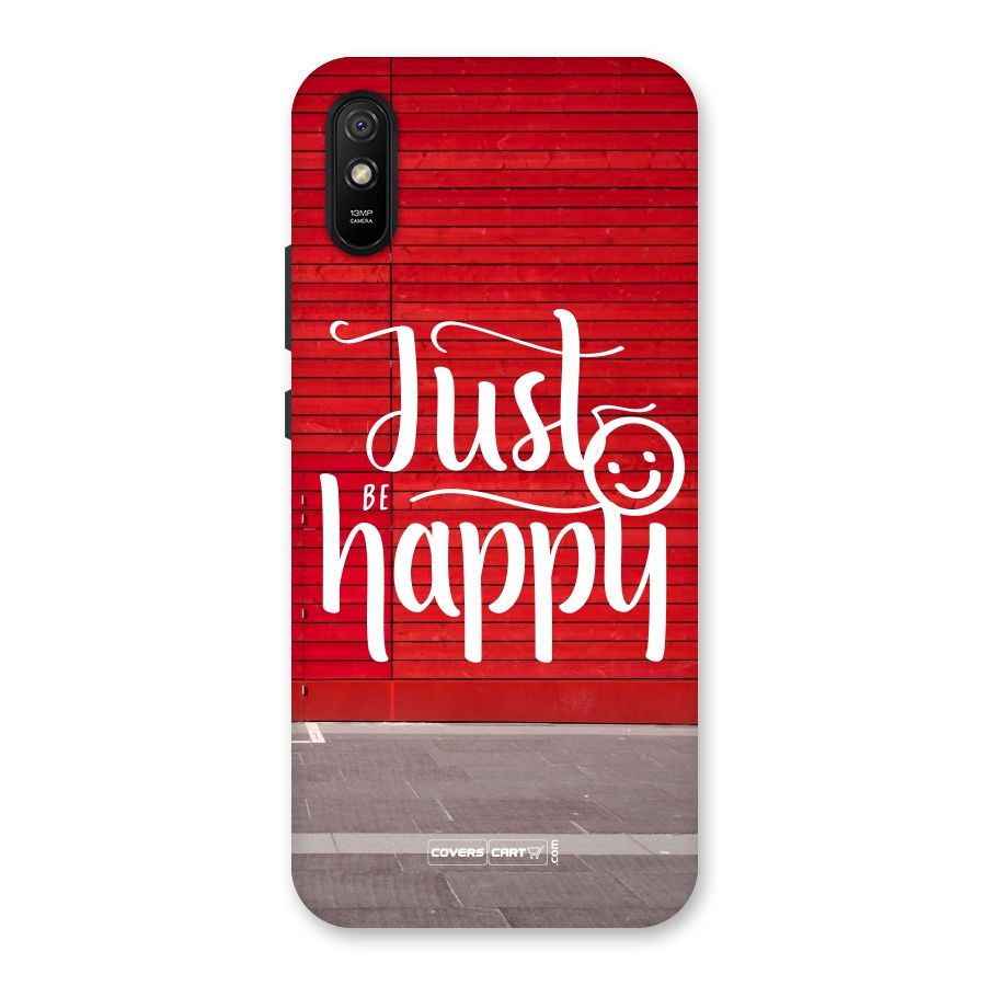 Just Be Happy Back Case for Redmi 9A