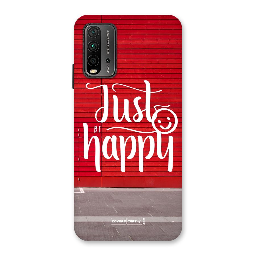 Just Be Happy Back Case for Redmi 9 Power
