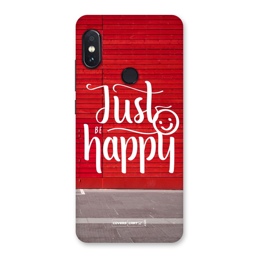 Just Be Happy Back Case for Redmi Note 5 Pro