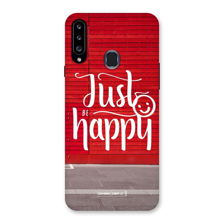 Just Be Happy Back Case for Samsung Galaxy A20s