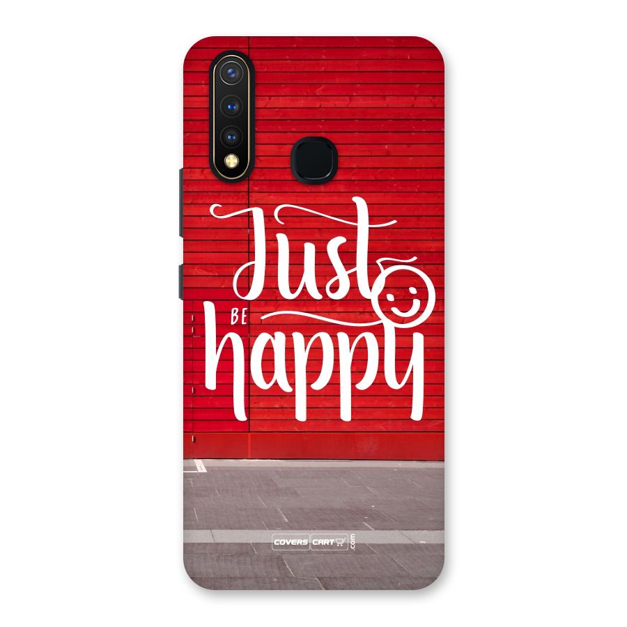 Just Be Happy Back Case for Vivo U20