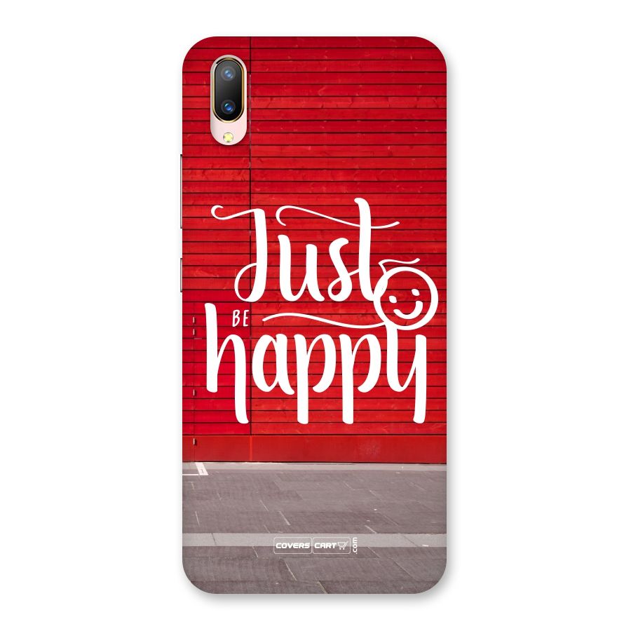 Just Be Happy Back Case for Vivo V11 Pro