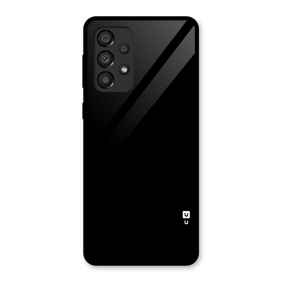 Just Black Glass Back Case for Galaxy A33 5G