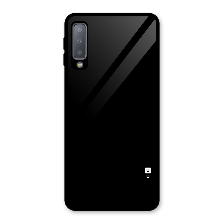 Just Black Glass Back Case for Galaxy A7 (2018)