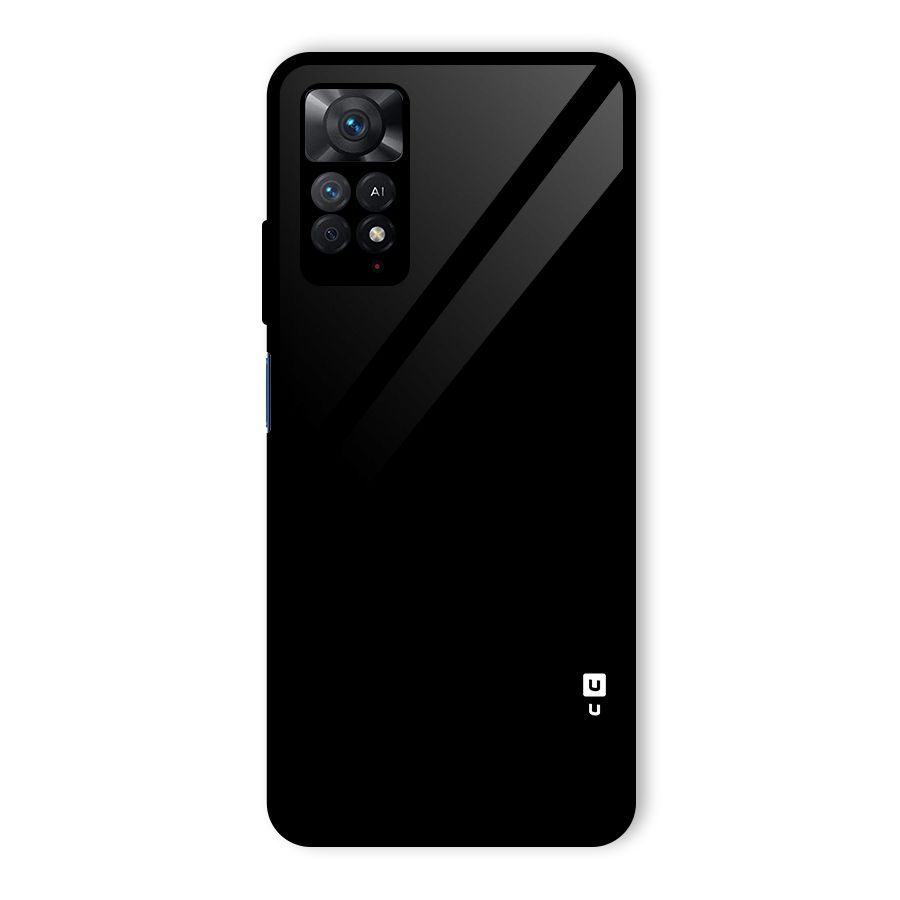 Just Black Glass Back Case for Redmi Note 11 Pro Plus 5G