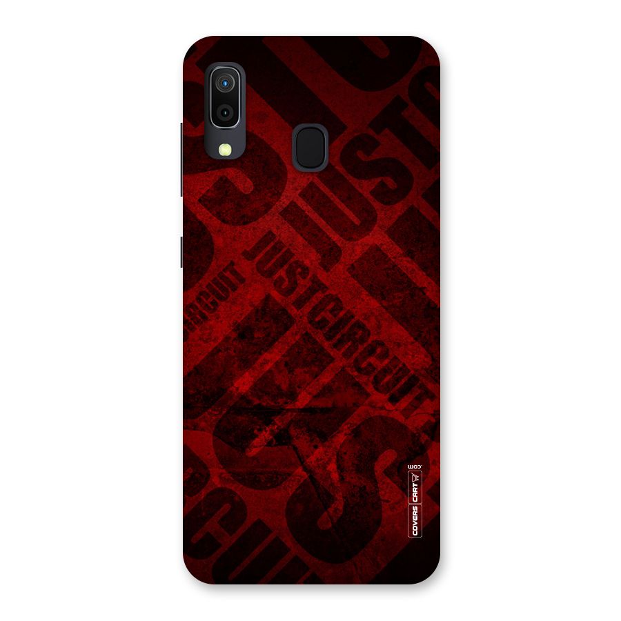 Just Circuit Back Case for Galaxy A30