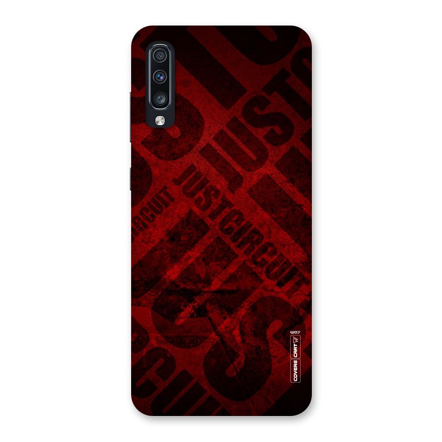 Just Circuit Back Case for Galaxy A70