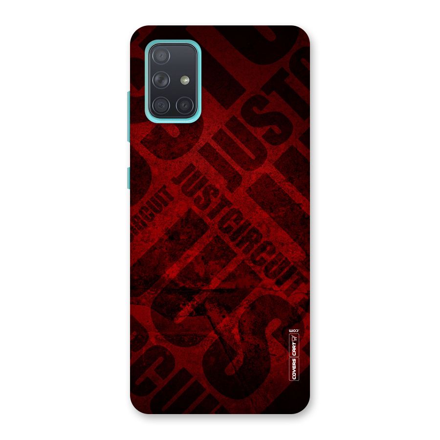 Just Circuit Back Case for Galaxy A71