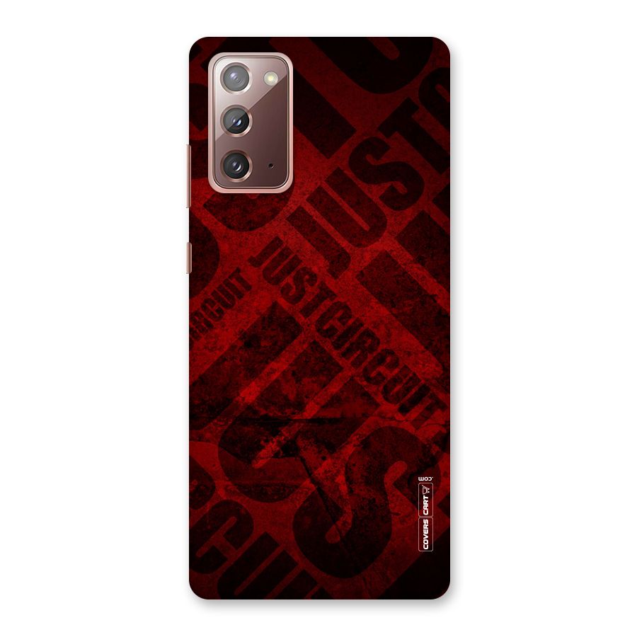 Just Circuit Back Case for Galaxy Note 20