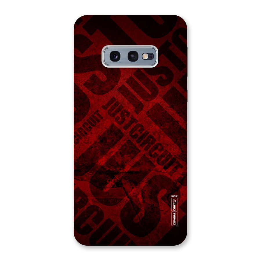 Just Circuit Back Case for Galaxy S10e