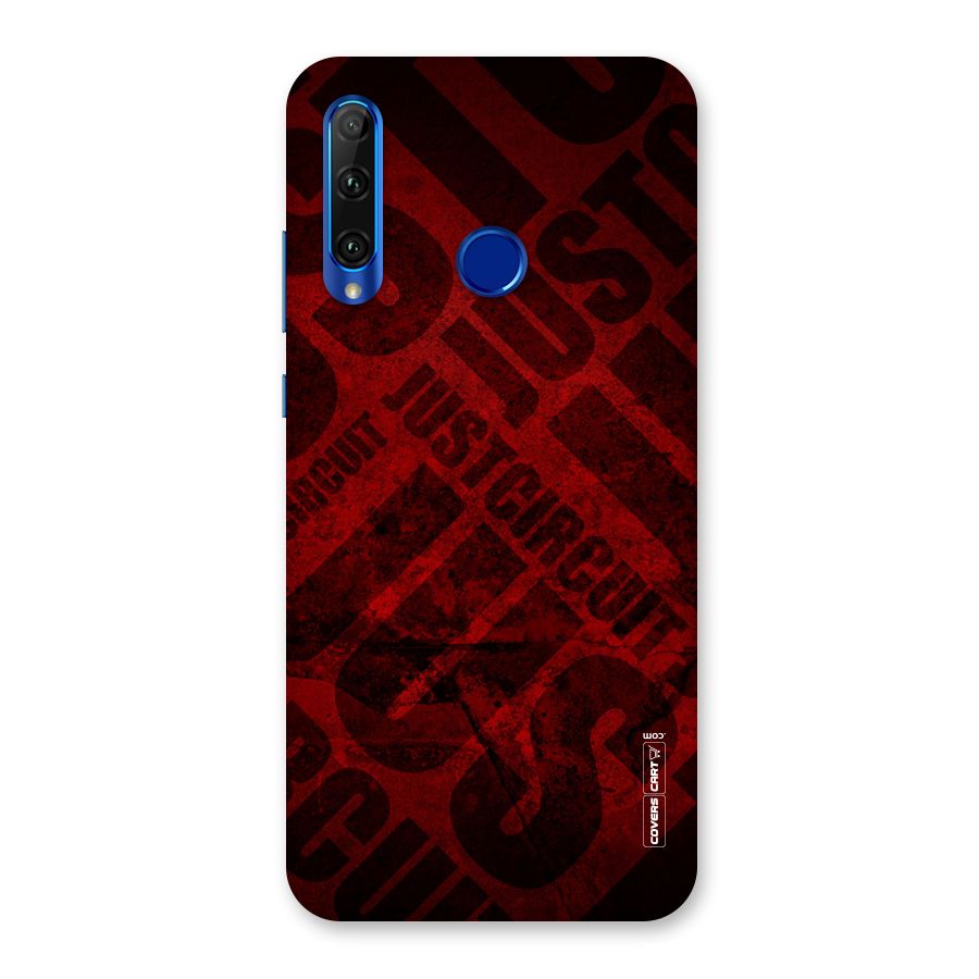 Just Circuit Back Case for Honor 20i
