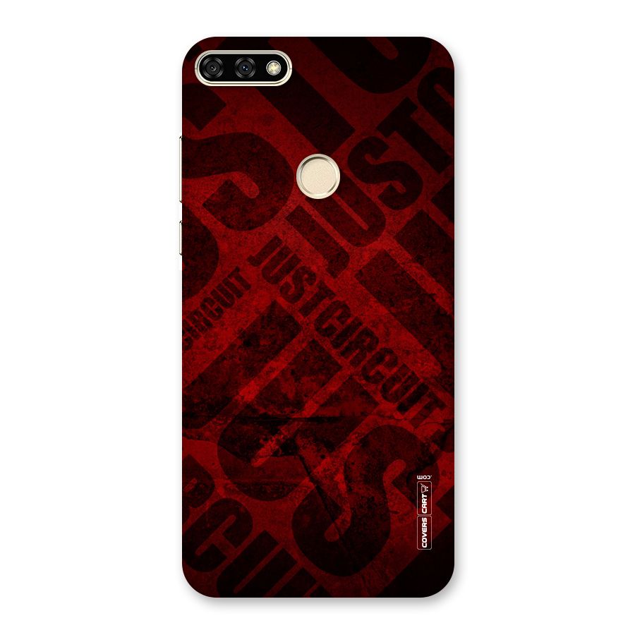 Just Circuit Back Case for Honor 7A