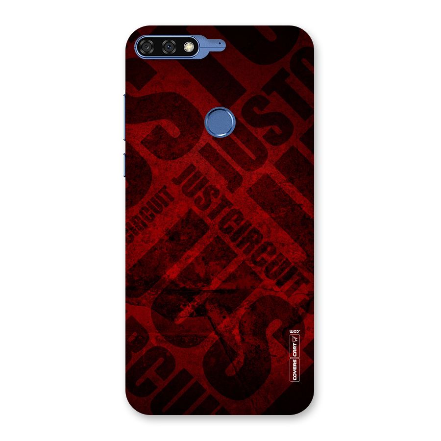 Just Circuit Back Case for Honor 7C