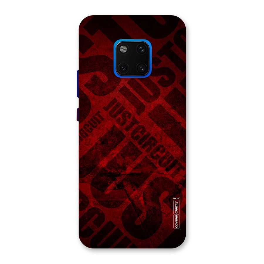 Just Circuit Back Case for Huawei Mate 20 Pro
