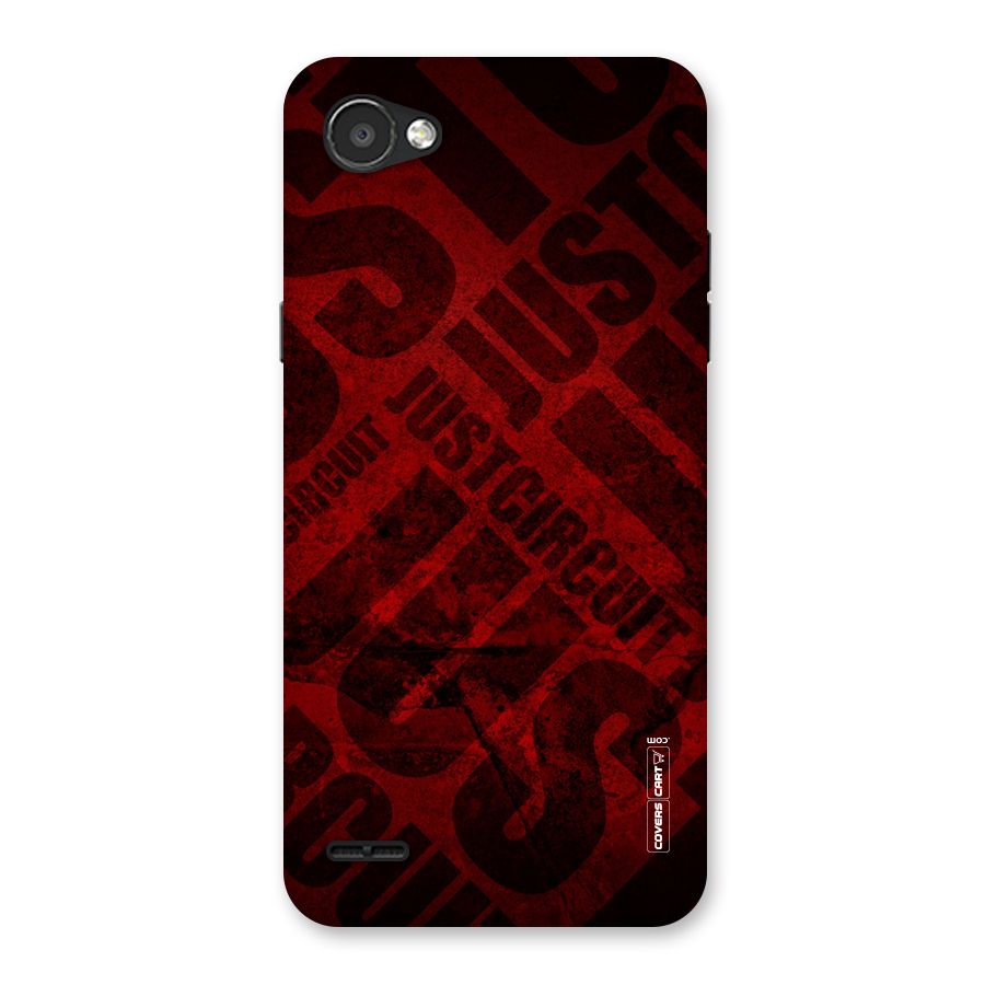 Just Circuit Back Case for LG Q6