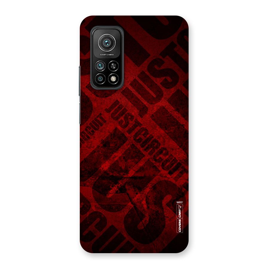 Just Circuit Back Case for Mi 10T 5G