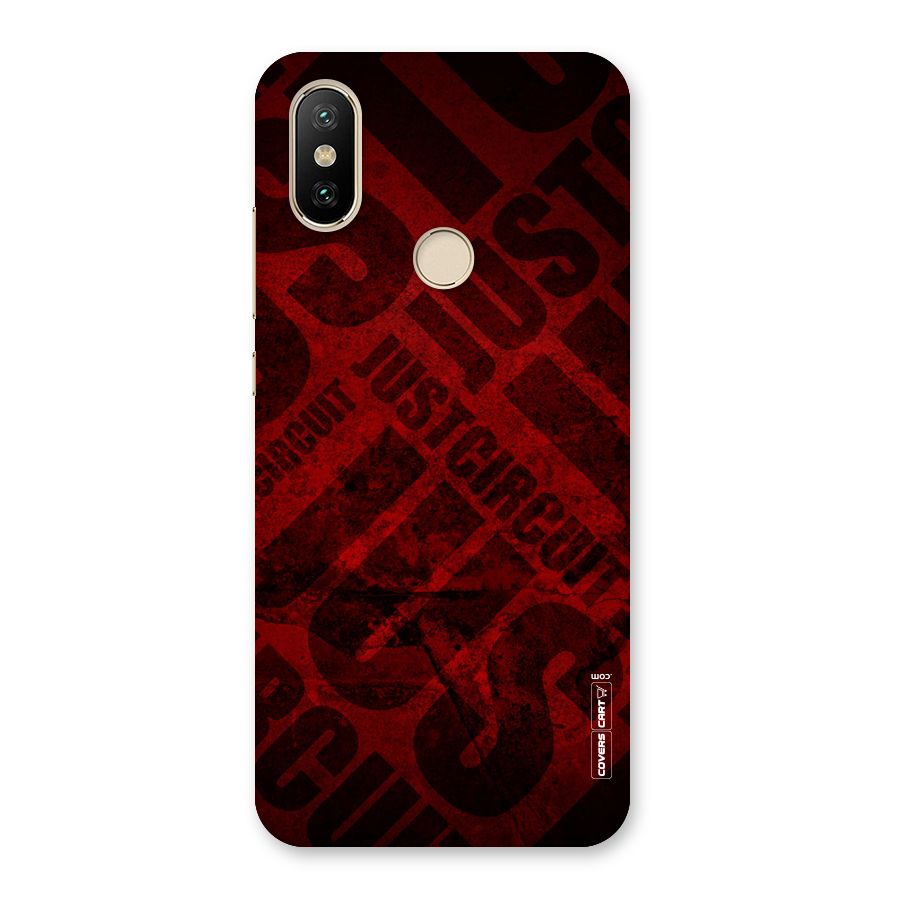 Just Circuit Back Case for Mi A2