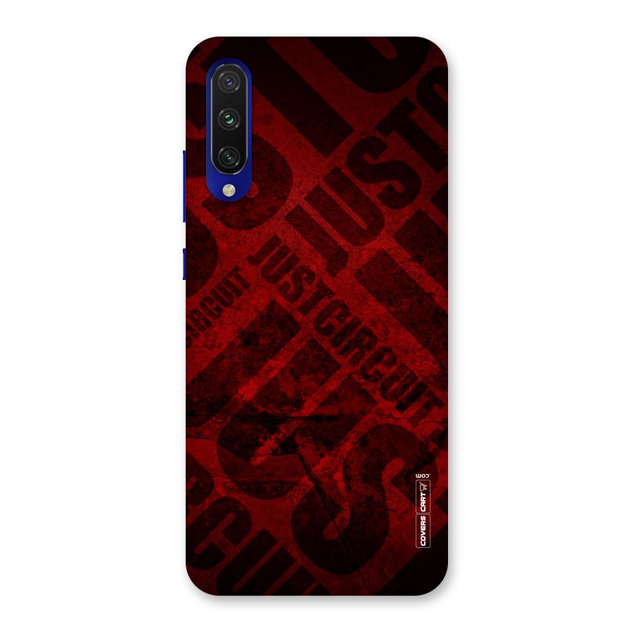 Just Circuit Back Case for Mi A3