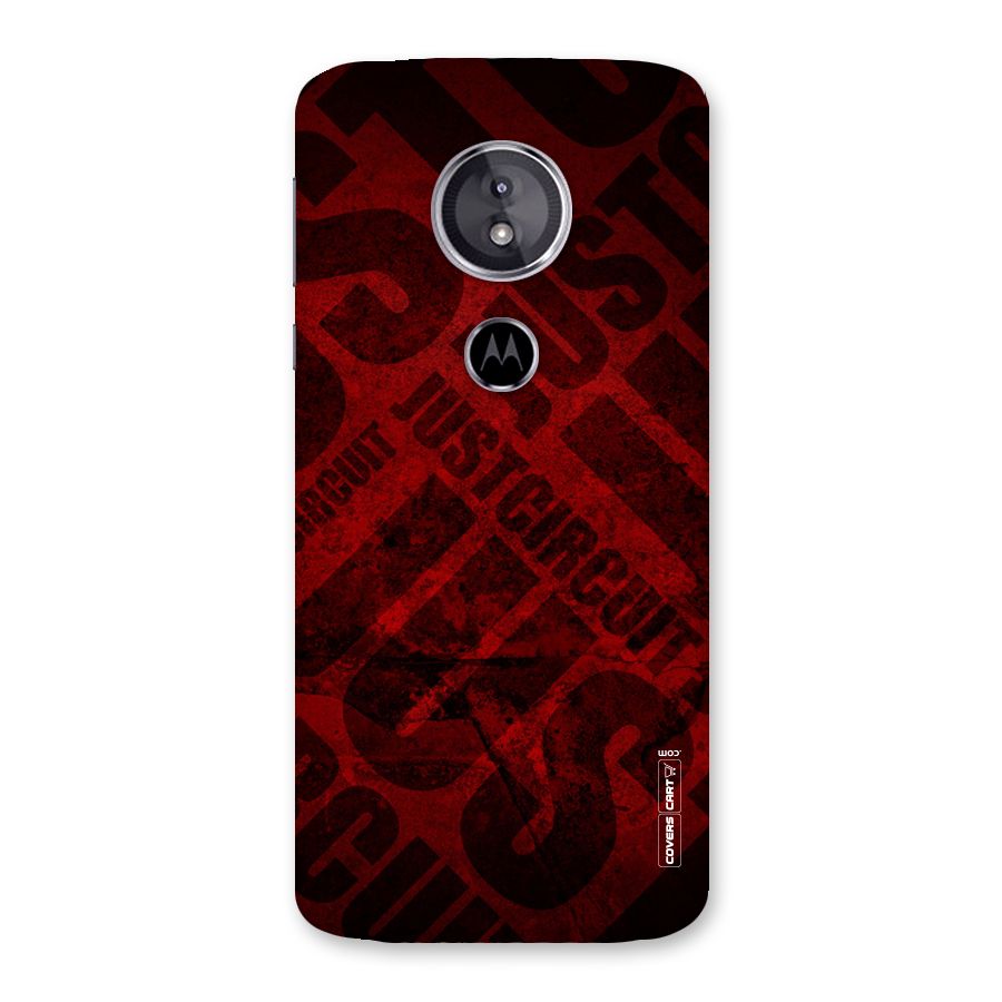 Just Circuit Back Case for Moto E5