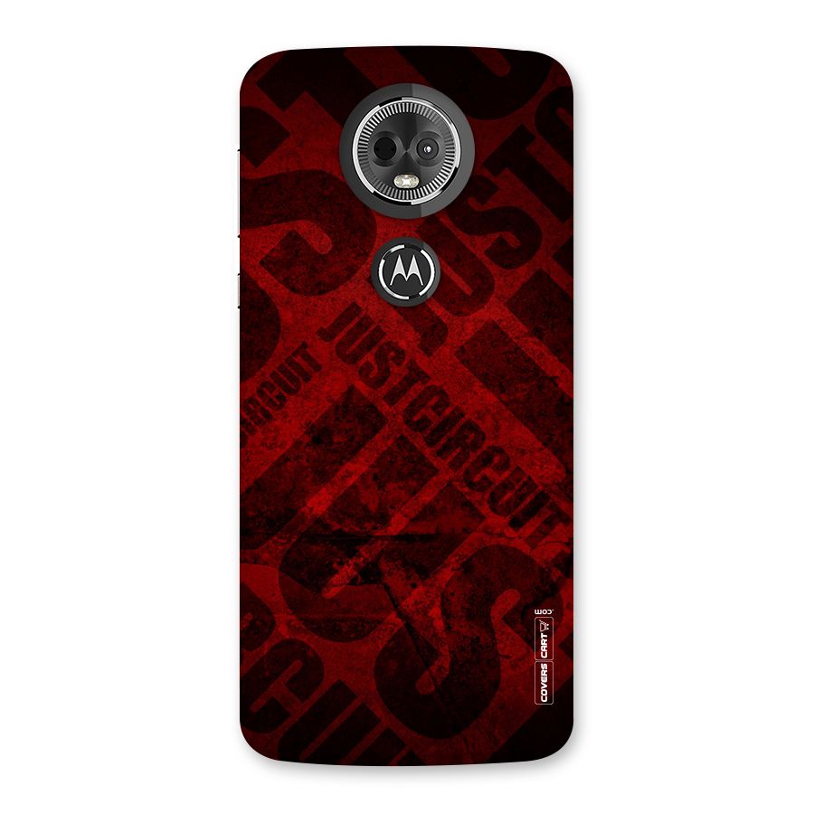 Just Circuit Back Case for Moto E5 Plus