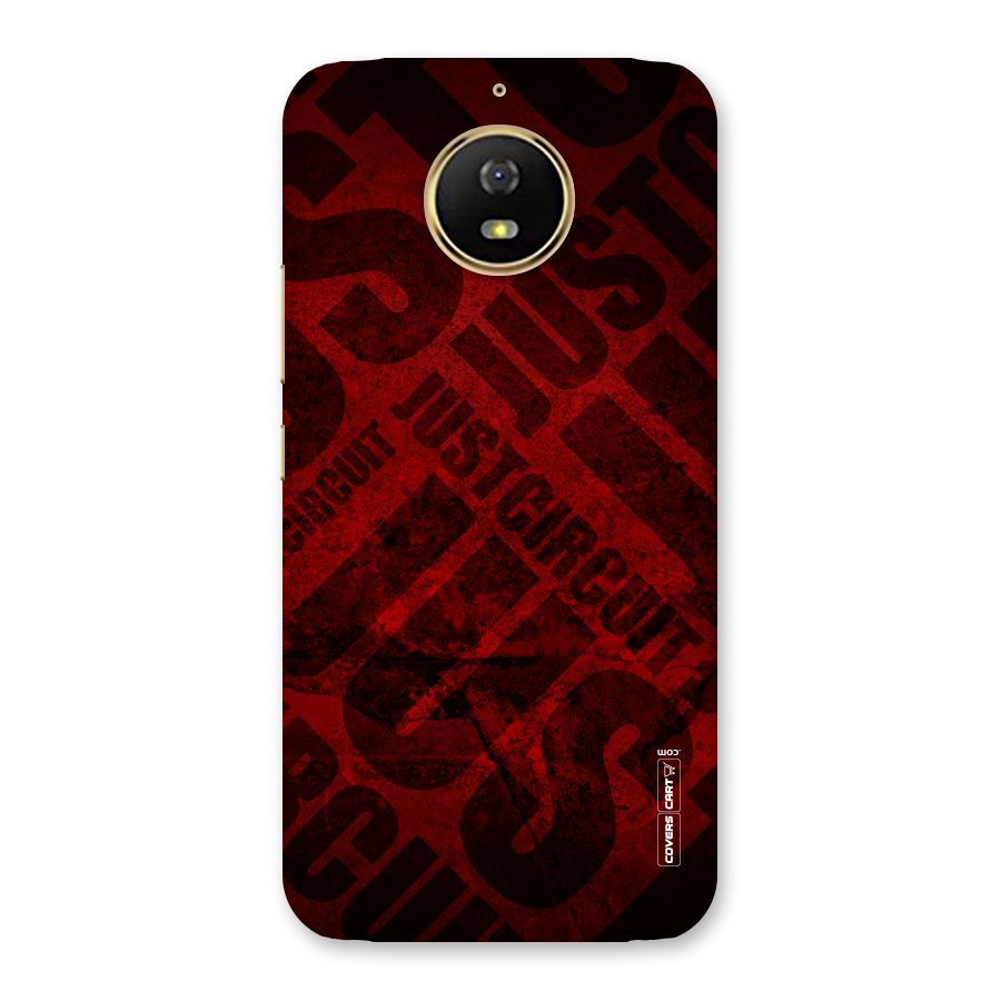 Just Circuit Back Case for Moto G5s