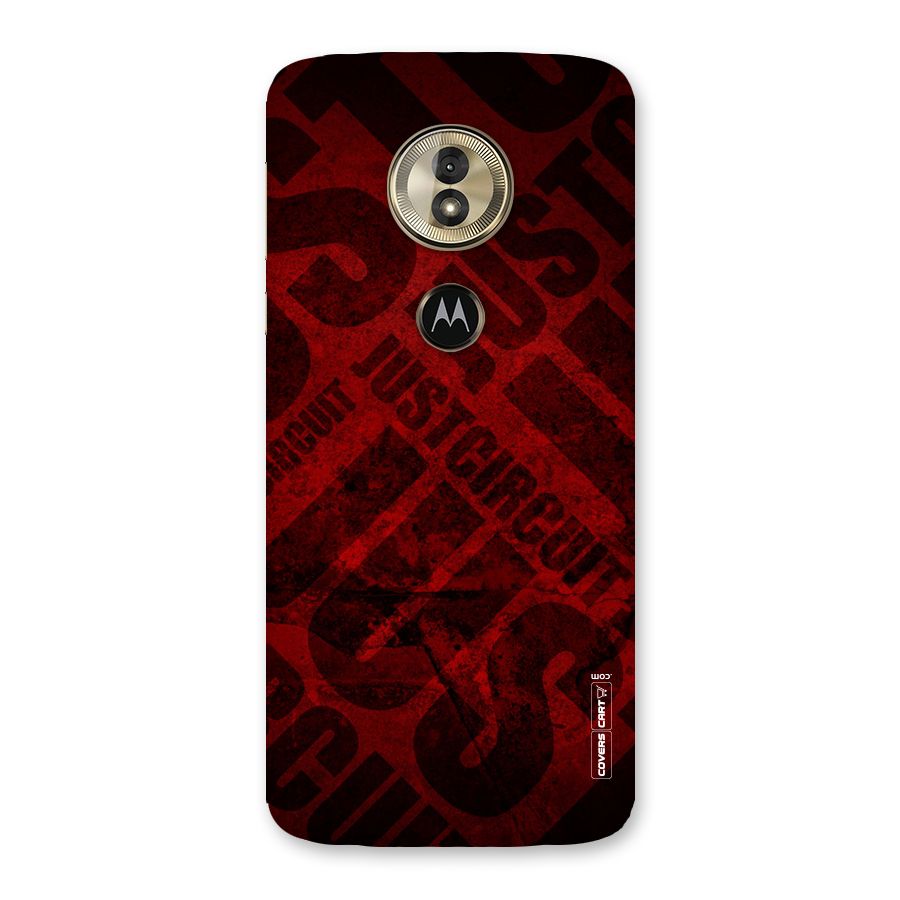 Just Circuit Back Case for Moto G6 Play