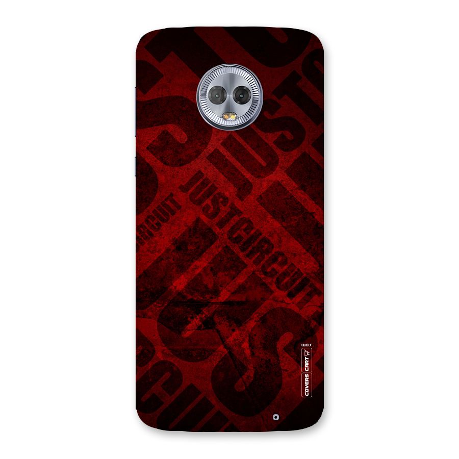 Just Circuit Back Case for Moto G6 Plus