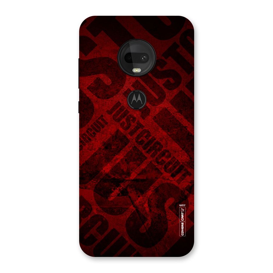 Just Circuit Back Case for Moto G7