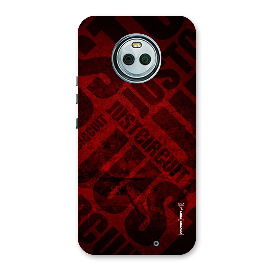 Just Circuit Back Case for Moto X4