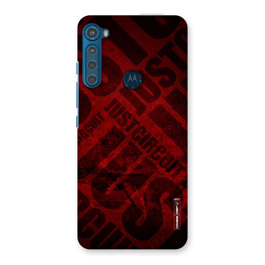 Just Circuit Back Case for Motorola One Fusion Plus