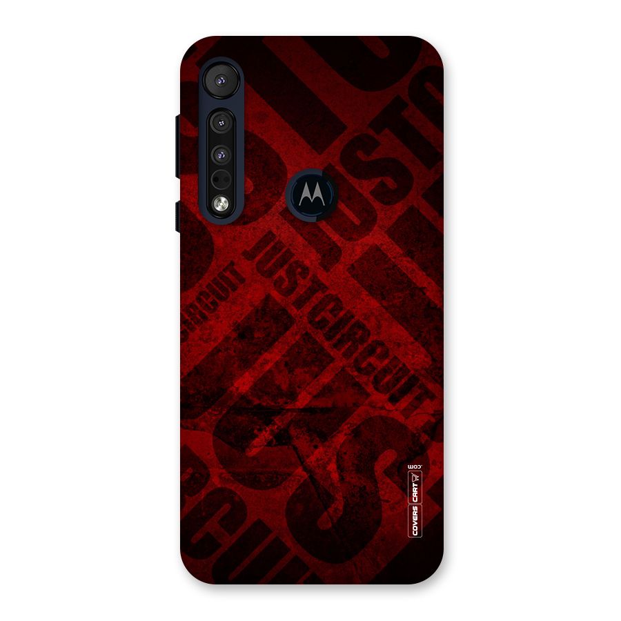 Just Circuit Back Case for Motorola One Macro