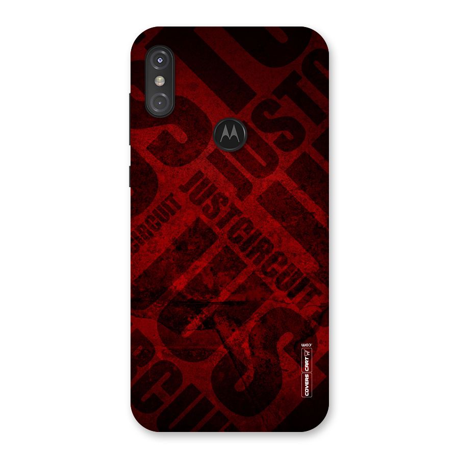 Just Circuit Back Case for Motorola One Power