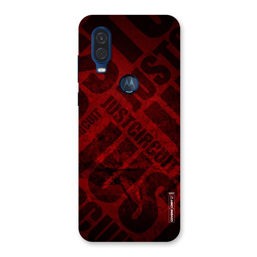 Just Circuit Back Case for Motorola One Vision
