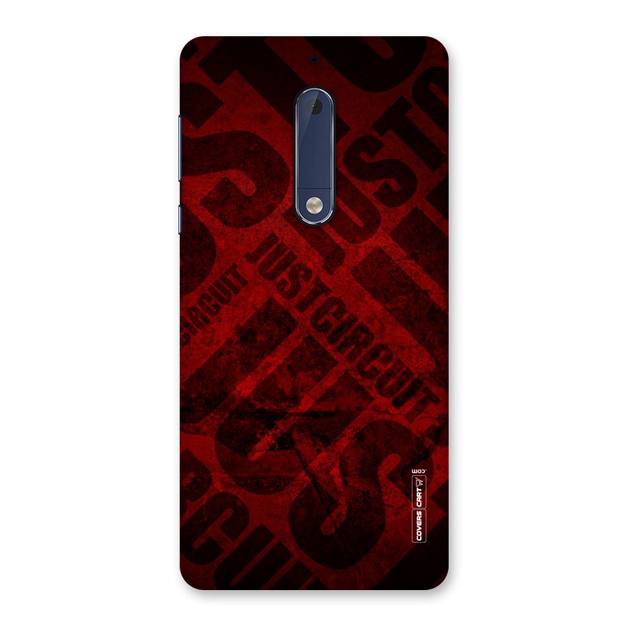 Just Circuit Back Case for Nokia 5