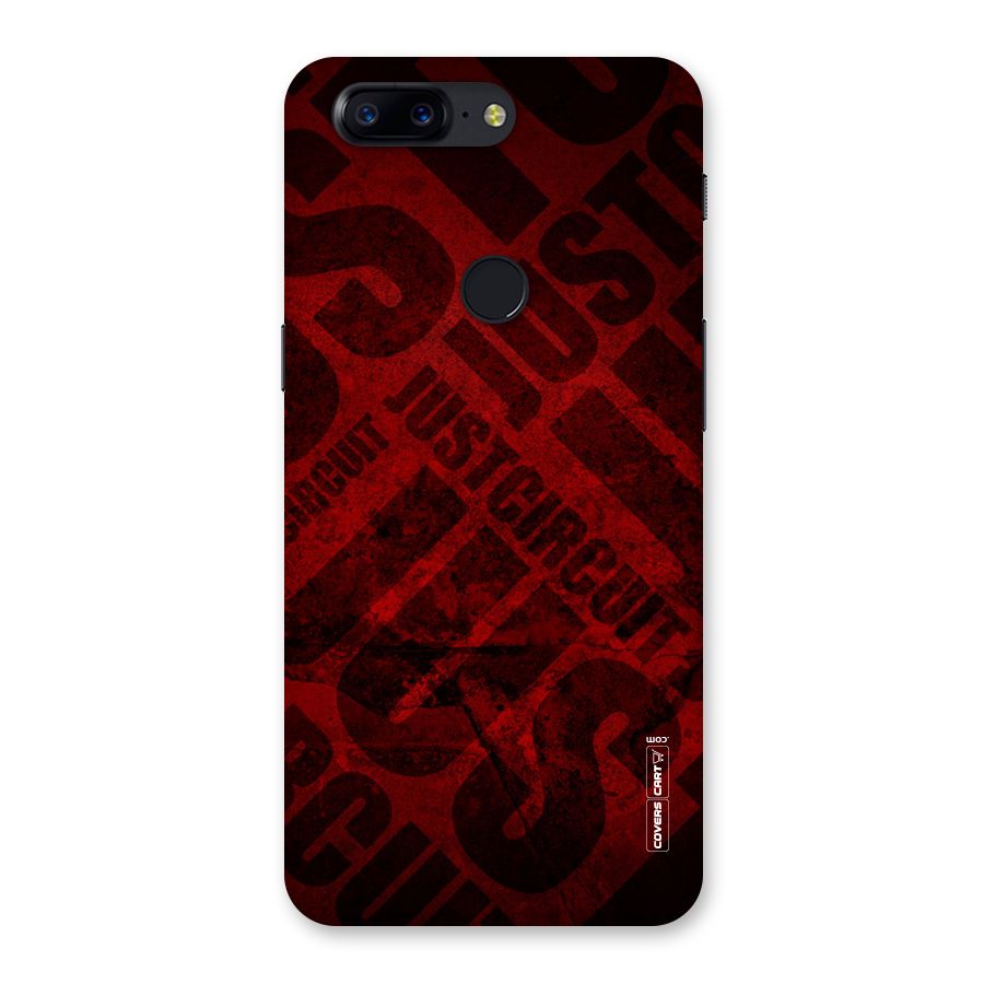 Just Circuit Back Case for OnePlus 5T