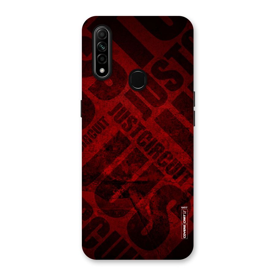 Just Circuit Back Case for Oppo A31