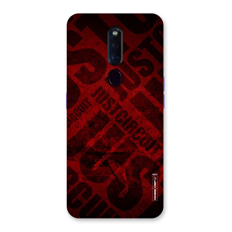 Just Circuit Back Case for Oppo F11 Pro