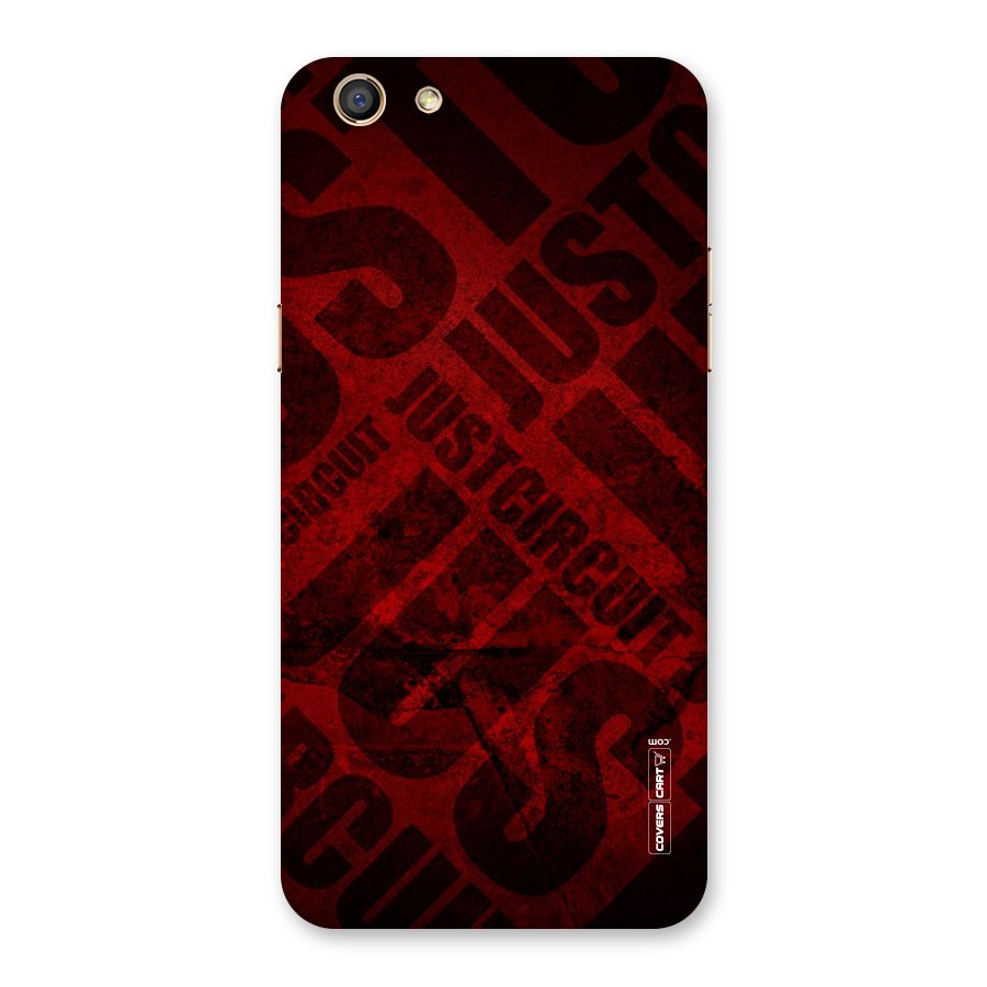 Just Circuit Back Case for Oppo F3