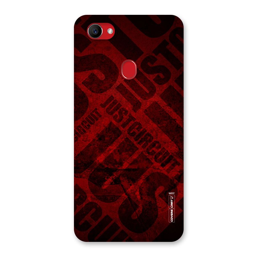 Just Circuit Back Case for Oppo F7