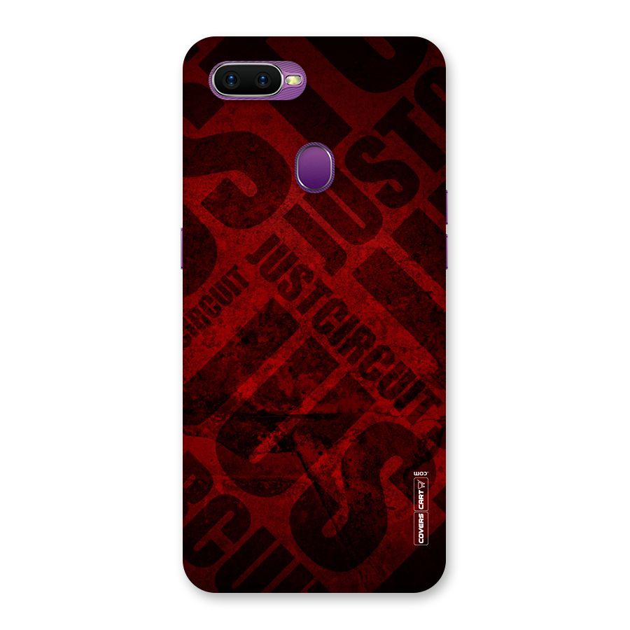 Just Circuit Back Case for Oppo F9