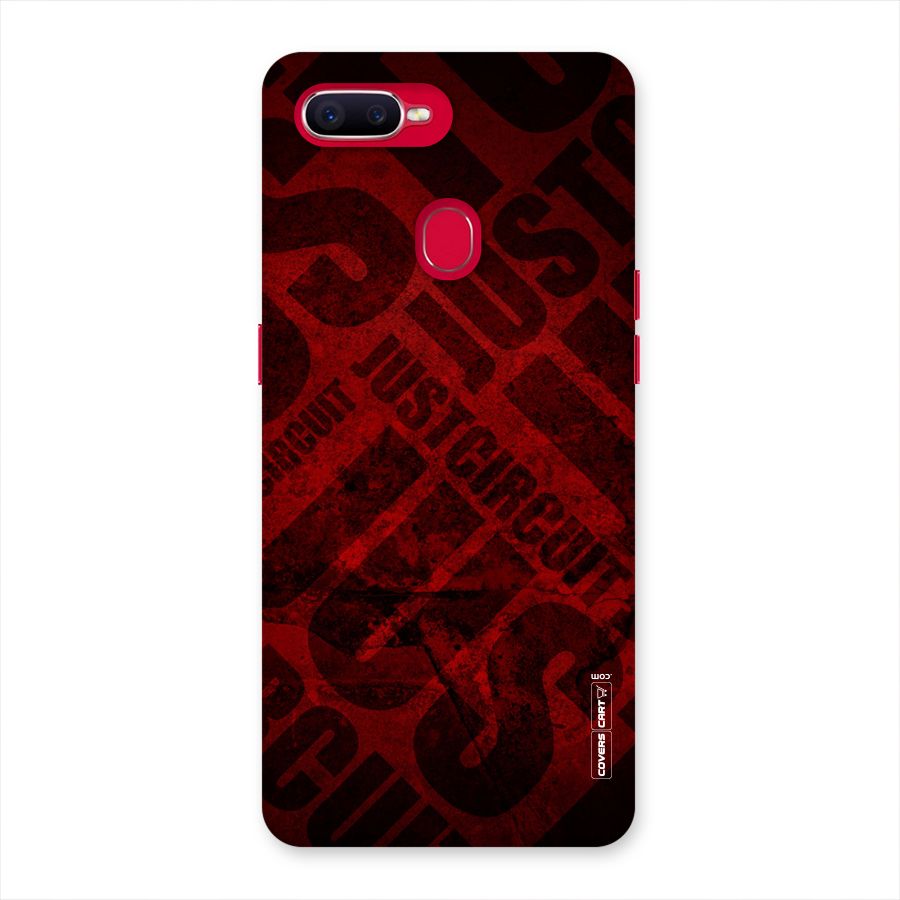 Just Circuit Back Case for Oppo F9 Pro