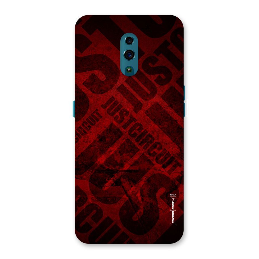 Just Circuit Back Case for Oppo Reno